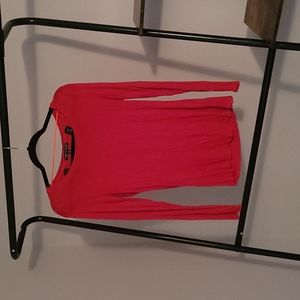 Soft red long sleeve shirt